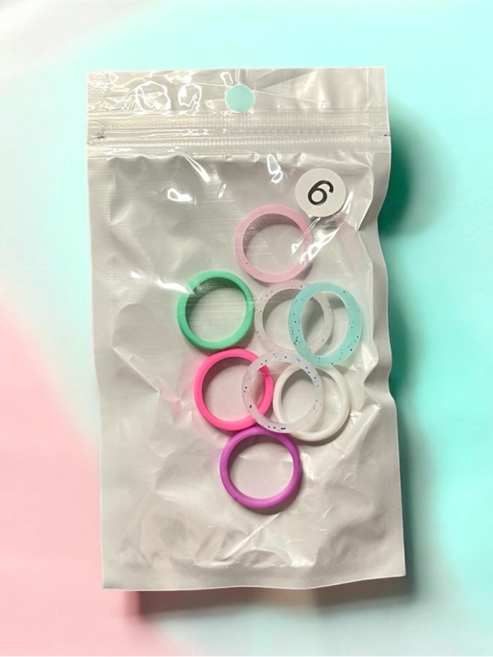Colorful Silicone Ring Set